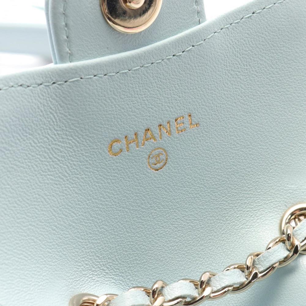 CHANEL Matelasse Belt Bag, Waist Leather, Women's, Blue, AP2427 - Picture 5 of 6
